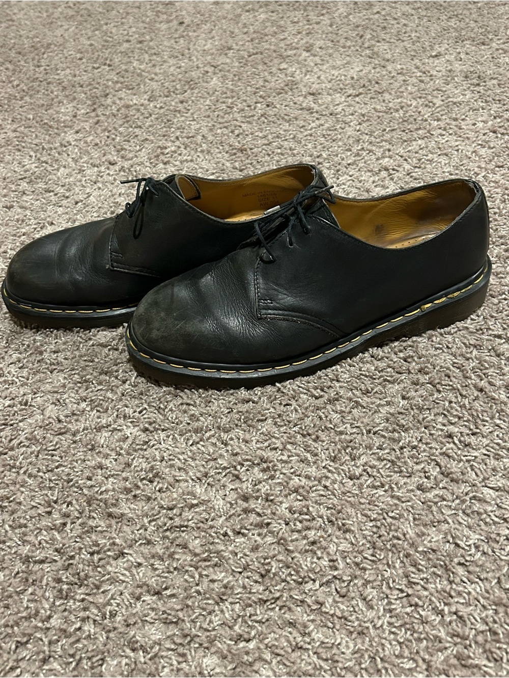 Dr Martens Smooth Leather Oxford Shoes Black Men’s , size 11